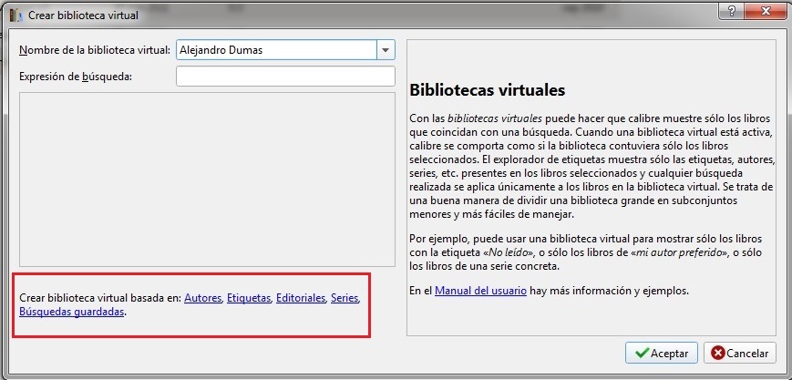 Criterios biblioteca virtual
